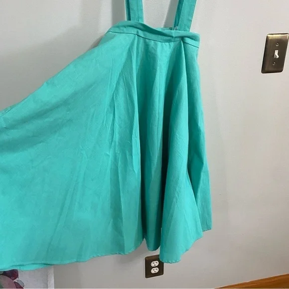 Collectif x Modcloth Leisel Suspender Swing Skirt size XS - Picture 3 of 9